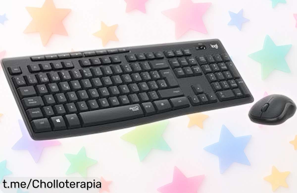 Combo de teclado y ratón inalámbricos Logitech: aprovecha este ofertón con tecnología SilentTouch para trabajar sin ruido y a un precio rebajado por tiempo limitado, ¡siente la diferencia ya!