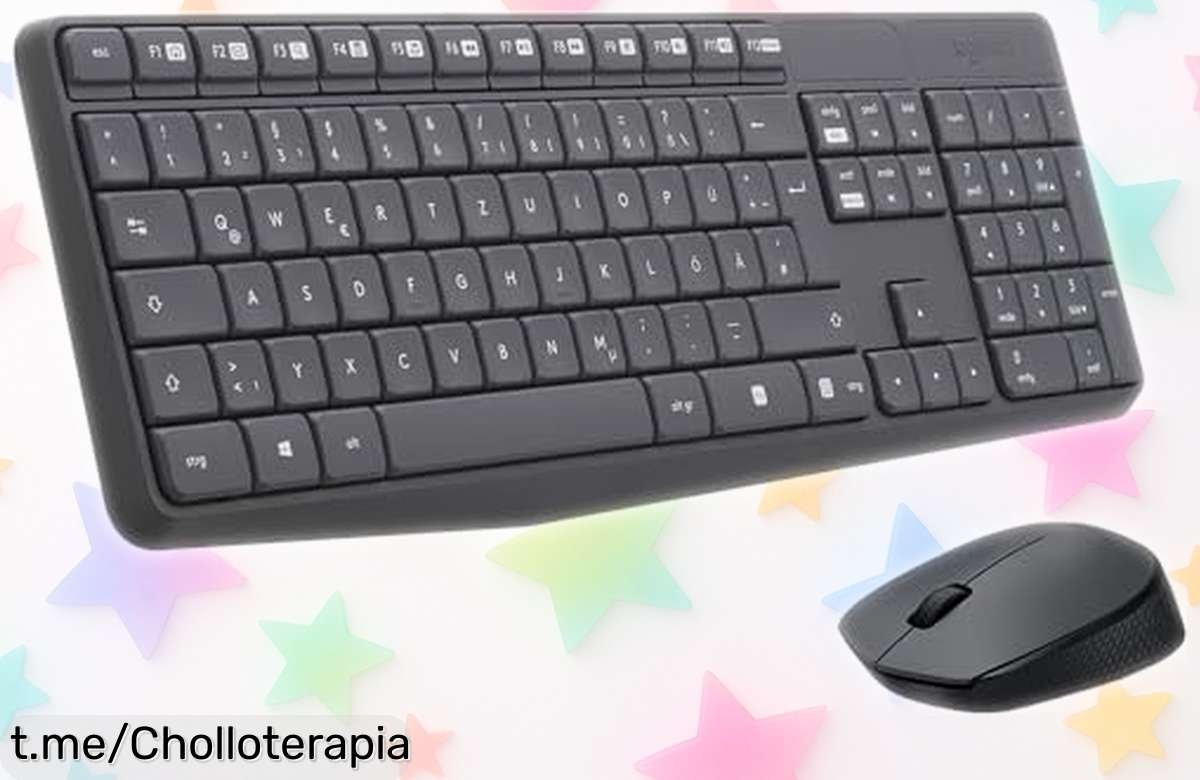 Combo teclado y ratón inalámbricos Logitech MK235: ¡Batería que dura años y sin líos ni cables! Descubre este super chollo antes de que desaparezca.