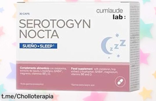 Complemento Cumlaude Lab Serotogyn para dormir mejor durante la menopausia, precio rebajado ¡Di adiós a los sofocos y despierta fresca cada día!