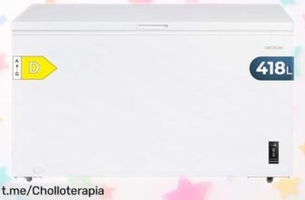 Congelador horizontal Cecotec Bolero CoolMarket 418L con control LED, ¡oportunidad única para mantener tu comida fresca y deliciosa a un precio increíble!