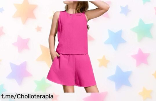 Conjunto corto para niñas Lotus, diseño que conquista y precio rebajado; ¡corre que se agotan y hazla sentir única con este ofertón!
