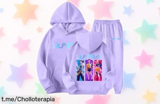 Conjunto de chándal para niña D Demon H Hunters rebajado, supera la moda con esta oferta única que hará sonreír a tu pequeña. ¡No te lo pierdas y corre antes de que se agote!