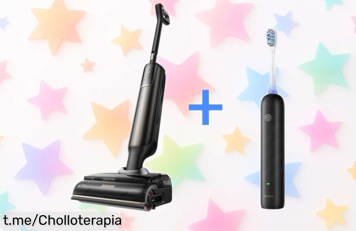 Consigue el aspirador en seco y húmedo MOVA M50 Ultra y llévate GRATIS el cepillo de dientes eléctrico MOVA Fresh Pro; ¡no te lo pierdas, es una oferta increíble!