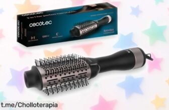 Consigue el volumen y estilo perfecto con el cepillo voluminizador Cecotec Bamba CeramicCare, ¡precio rebajado que se acaba pronto! Lucir un look de salón nunca fue tan fácil.