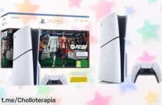Consola PlayStation 5 con EA FC26 a precio rebajado, vive la emoción de cada partida y no te quedes sin este super chollo que vuela rápidamente. ¡Consigue el tuyo ya!