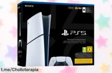 Consola Sony PlayStation 5 PS5 edición digital slim 825GB: chollo increíble con descuento brutal, no te quedes sin la tuya ¡haz que tus partidas sean legendarias ahora mismo!