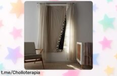 Cortina opaca portátil Amazon Basics que bloquea luz y ruido, ¡precio rebajado! Aprovecha este super chollo para disfrutar de privacidad total ahora mismo.