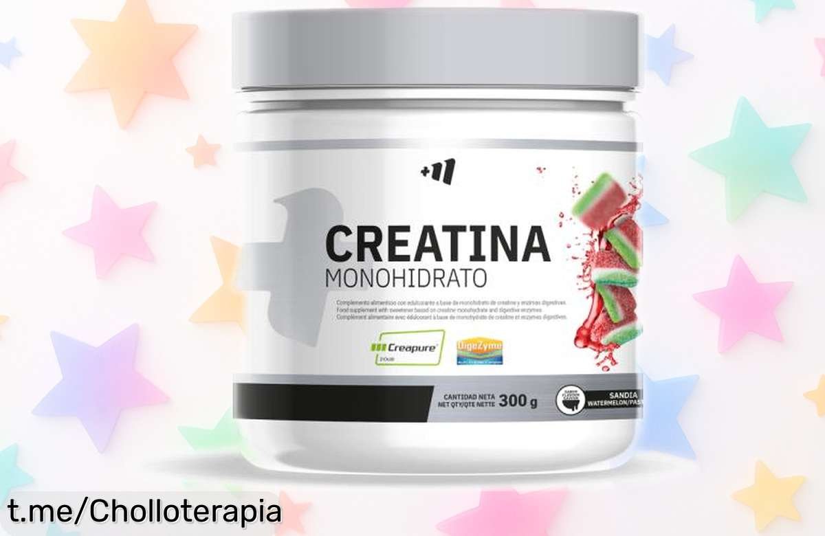 Creatina monohidrato Creapure 300g con Digezyme, super chollo a precio rebajadísimo que potencia tu energía y fuerza; ¡supérate antes de que se agote la oferta!