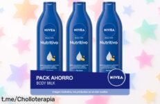 Crema corporal nutritiva NIVEA pack de 3 unidades 400ml con aceite de almendra a precio rebajado, siente tu piel suave y cuidada ¡no te lo pierdas!