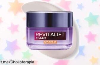 Crema de día L'Oréal Paris Revitalift con ácido hialurónico y SPF 50 a un precio loco, ¡mima tu piel e impulsa tu brillo antes de que se agote!