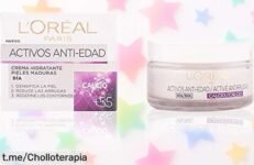 Crema de día antiedad L’Oreal Paris que rejuvenece tu piel al instante: ¡oferta loca en precio rebajado para un rostro más firme y luminoso! Aprovecha este chollo ahora mismo.