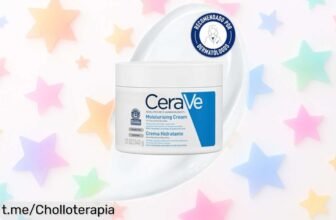 Crema hidratante CeraVe de 340ml a precio rebajado, ¡hidratación intensa todo el día! No esperes más y haz que tu piel sonría hoy mismo.