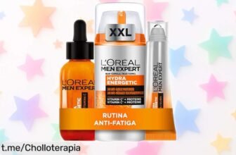 Crema hidratante y serum L'Oréal Men Expert antifatiga con rollon, super chollo en precio rebajado. ¡Revitaliza tu mirada antes de que se acabe esta oferta única!