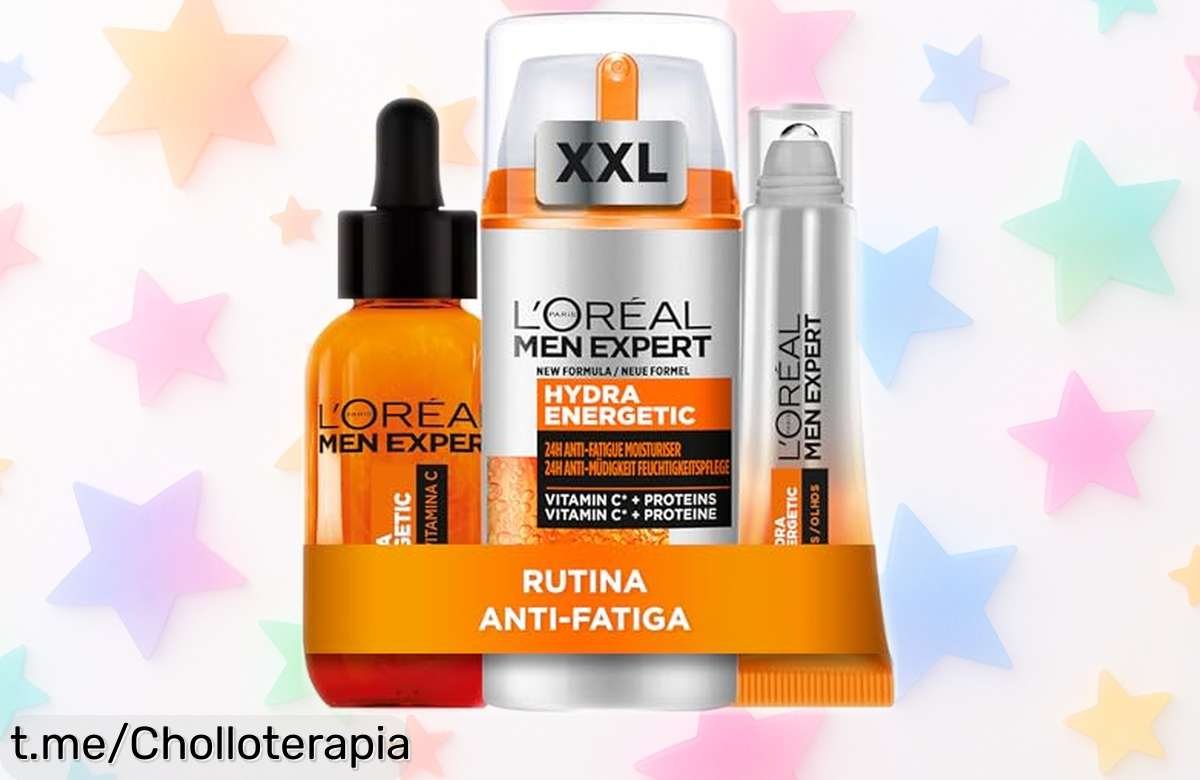 Crema hidratante y serum L’Oréal Men Expert antifatiga con rollon, super chollo en precio rebajado. ¡Revitaliza tu mirada antes de que se acabe esta oferta única!