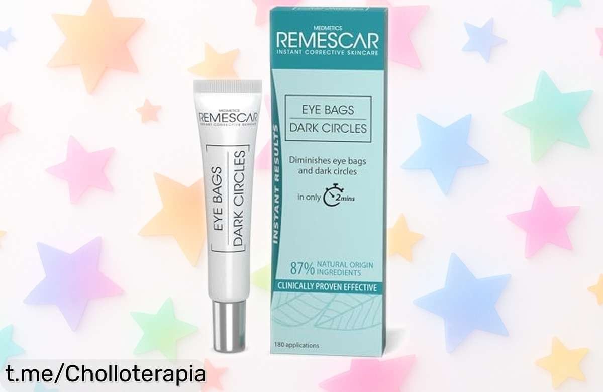 Crema milagrosa Remescar para bolsas y ojeras, efecto inmediato en 2 minutos a precio rebajado, ¡no te quedes sin la mirada fresca que mereces!