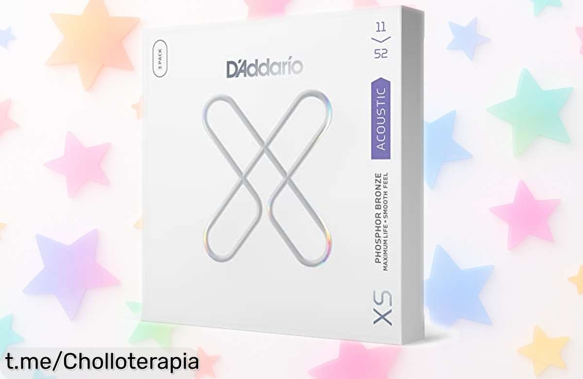 Cuerdas para guitarra D’Addario XS, con tono cálido y resistencia inigualable, ¡aprovecha este descuentazo irresistible y dale vida a cada nota ahora mismo!