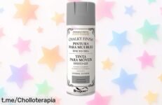 Dale a tus muebles un toque único con el spray RustOleum Bruguer Chalky Finish gris Invernal, ¡oferta irresistible que solo durará un suspiro!