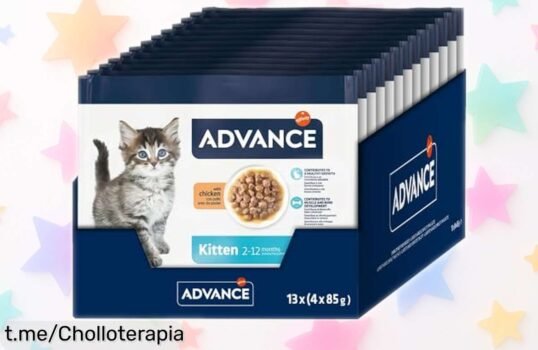 Deliciosa comida húmeda para gatitos Advance con pollo, rebajada en 13 pack: dale a tu pequeño peludo el gusto que se merece y ¡aprovecha este super chollo antes de que desaparezca!