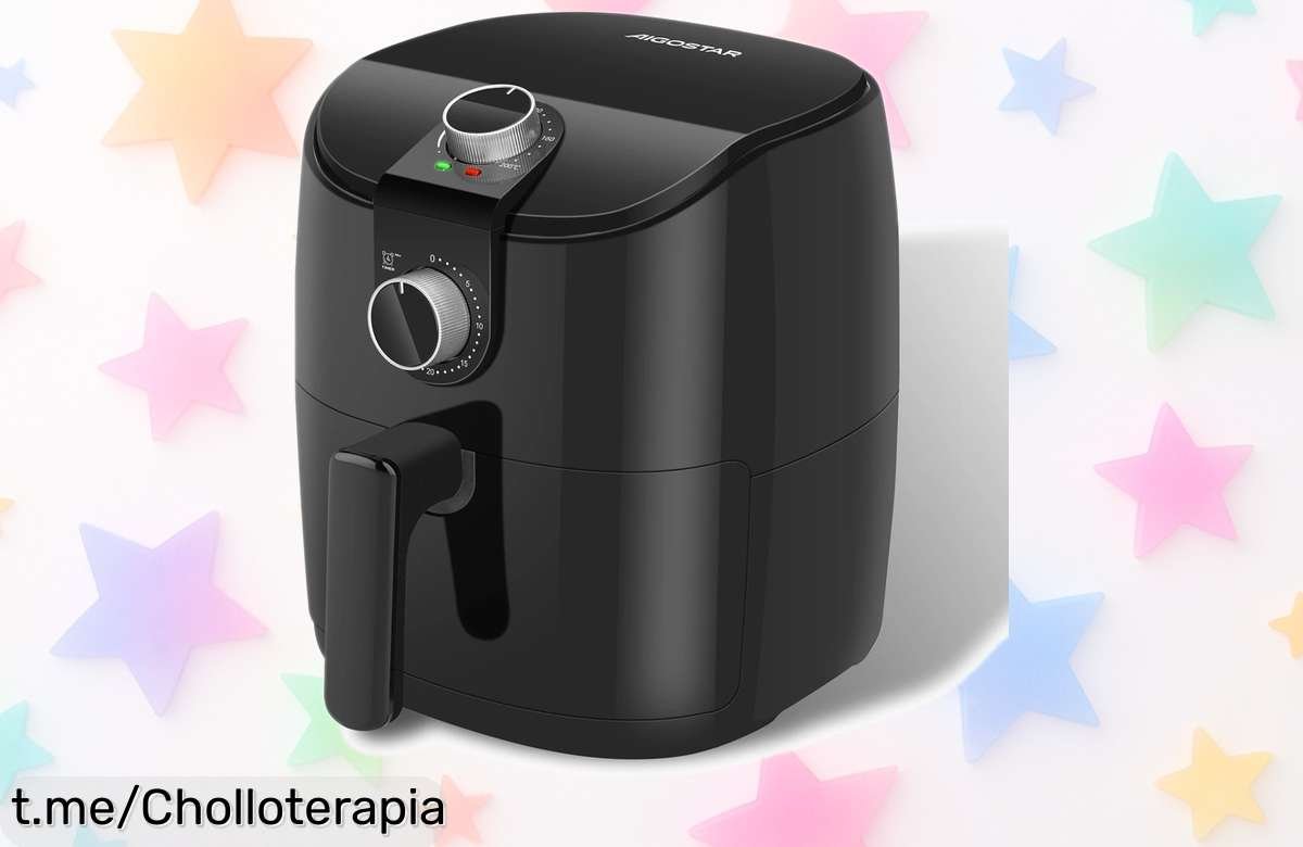 Deliciosa freidora de aire Aigostar 4L, tu aliada en la cocina para comidas rápidas y sabrosas. ¡Chollazo con descuento! No te quedes sin ella, estas ofertas vuelan y el sabor te espera.