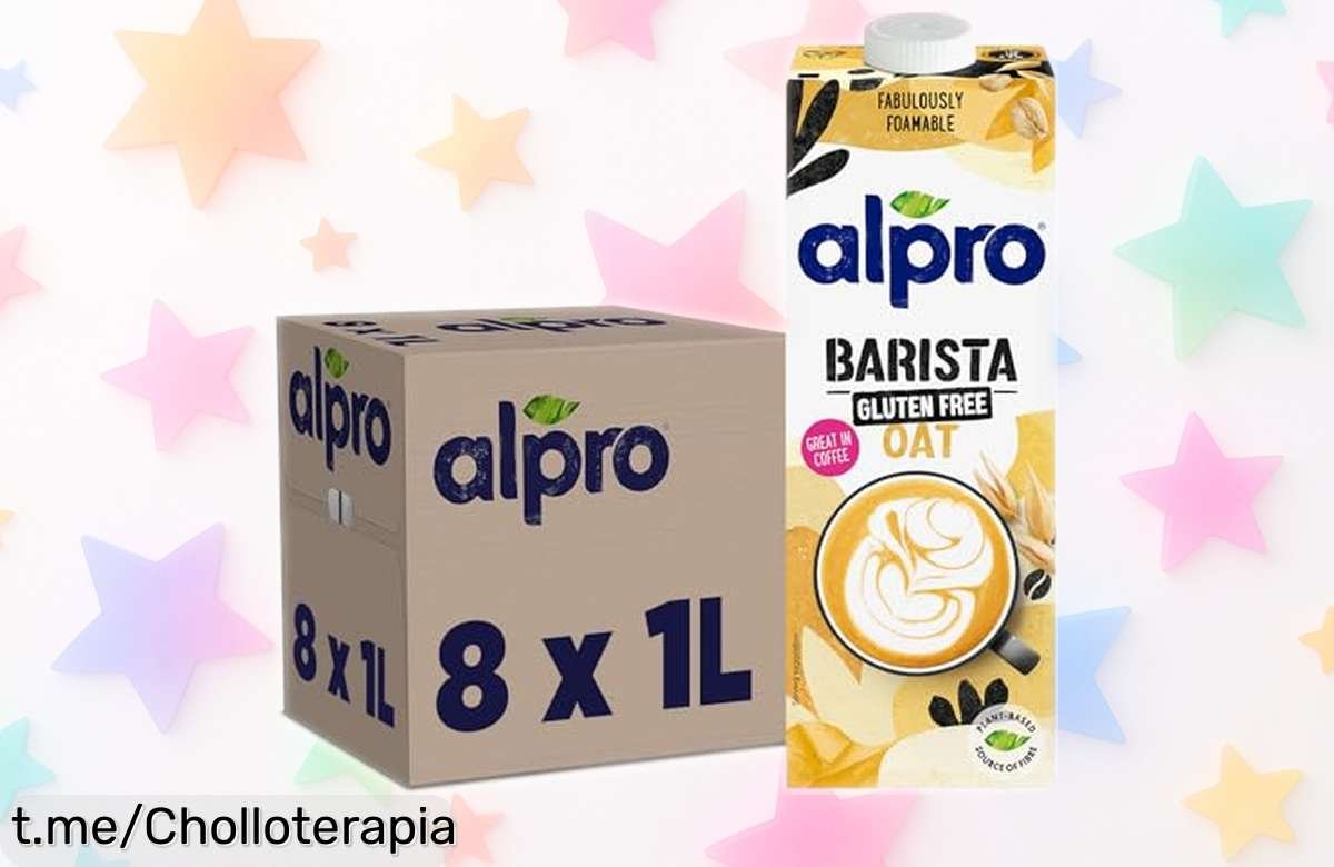 Delicioso pack de 8 bebidas vegetales Alpro Barista sin gluten, con precio rebajado que no puedes dejar escapar. ¡Corre y llena tu día de energía en cada sorbo!