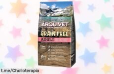Delicioso pienso ARQUIVET Grain Free de salmón y atún 2 kg a precio rebajado, ideal para perros alérgicos: cuida su salud y hazlo feliz hoy mismo.