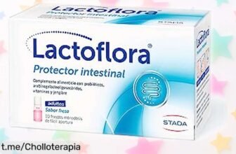 Delicioso probiótico protector intestinal Lactoflora en monodosis de fresa, precio rebajado por tiempo limitado, ayuda a tus defensas y digestión ¡Aprovecha este chollo antes de que se agote!