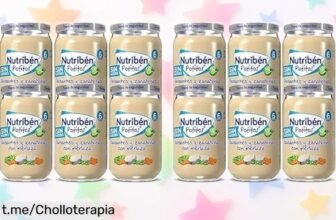 Deliciosos potitos de merluza con guisantes y zanahorias Nutribén para bebés en pack de 6, ahora a un precio muy bajo: ¡haz que tu pequeño disfrute como nunca antes!
