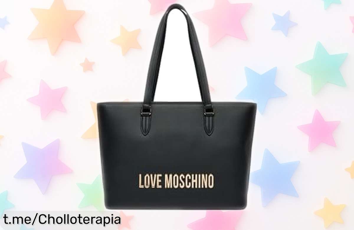 Descubre el bolso elegante Love Moschino negro con detalles dorados a un precio rebajado irresistible. ¡Corre que vuelan y añade estilo único a tu vida!