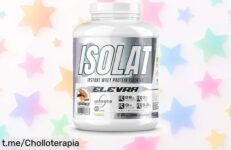 Descubre la proteína aislada de suero ELEVRA 2 kg, un super chollo que transforma tu masa muscular rápido y fácil. ¡Aprovecha el precio rebajado antes de quedarte sin ella!