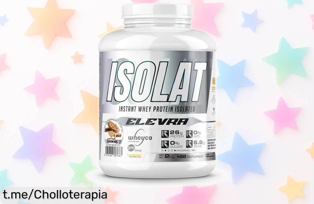 Descubre la proteína aislada de suero ELEVRA 2 kg, un super chollo que transforma tu masa muscular rápido y fácil. ¡Aprovecha el precio rebajado antes de quedarte sin ella!