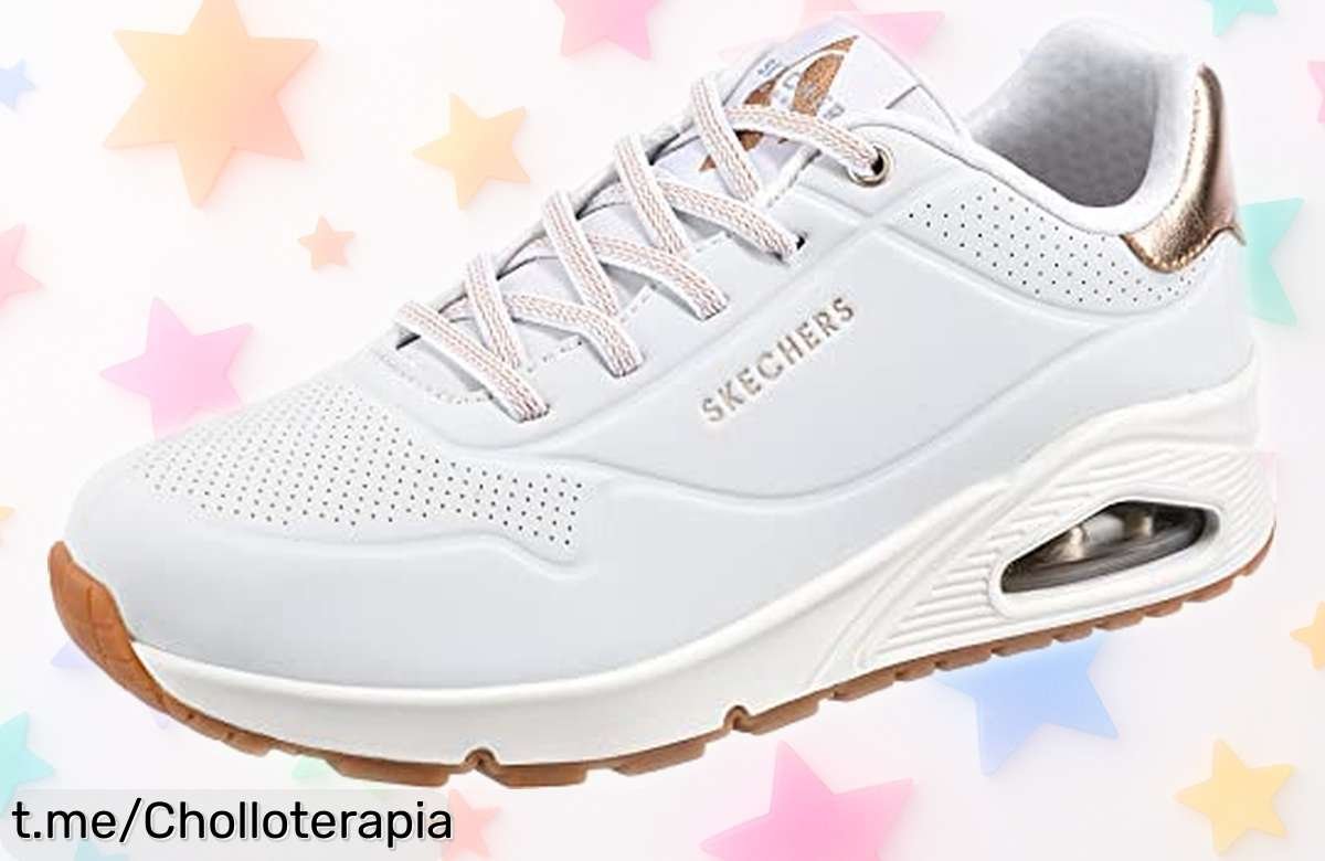 Descubre las increíbles zapatillas Skechers Uno Shimmer Away, el super chollo que te hará volar y sentirte libre por solo un precio rebajado. ¡No dejes pasar esta oportunidad!