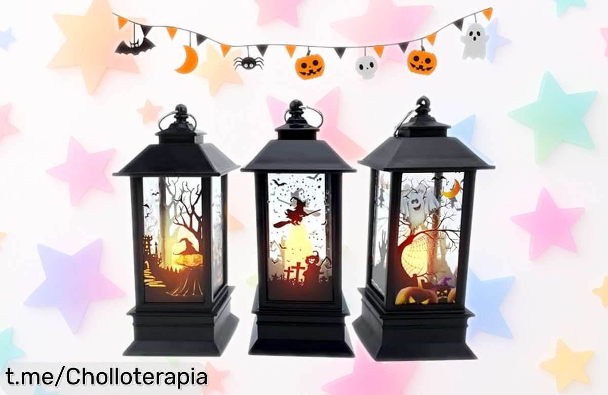 Descubre las irresistibles linternas LED de Halloween con calabaza y fantasma, ¡preparadas para iluminar tu fiesta! Aprovecha el precio rebajado antes que se agoten.