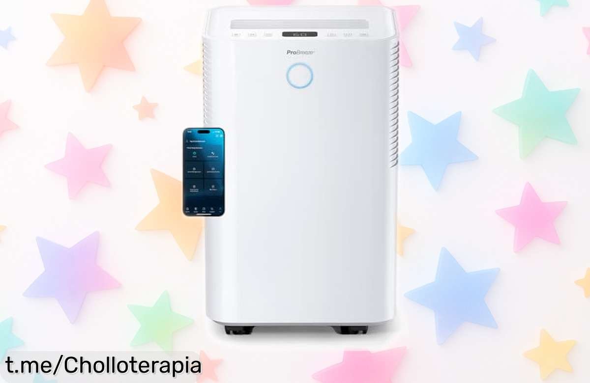 Deshumidificador Pro Breeze 20L/Día con WiFi y control por voz, ¡aprovecha este super chollo para un hogar fresco y sano que eliminará la humedad ya!