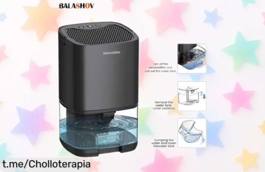 Deshumidificador portátil silencioso que transforma tu hogar en un espacio saludable, aprovecha el super chollo con descuento brutal y últimas unidades, ¡no dejes escapar esta oportunidad!