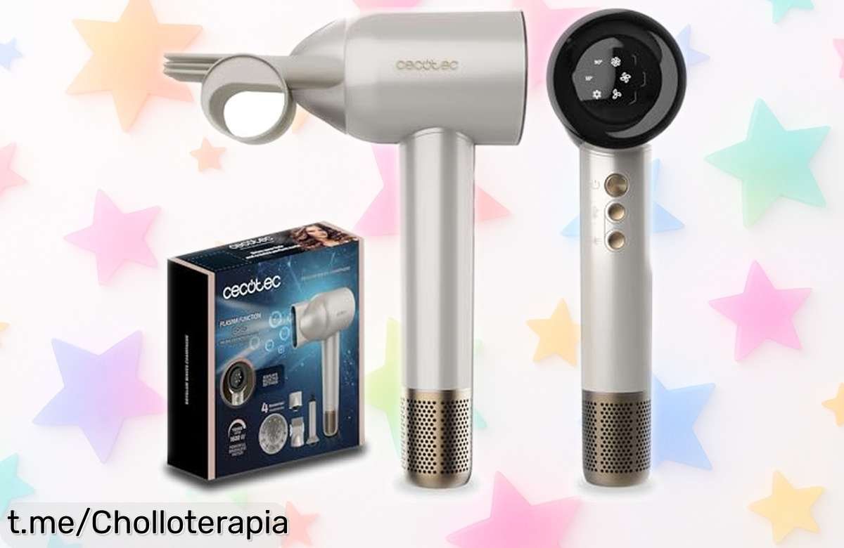 Deslumbra con el secador Cecotec DryGlam Waves, perfecto para un estilo único ¡No dejes escapar esta oferta rebajada y presume con tu melena espectacular!