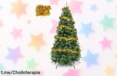 Deslumbrante árbol de Navidad artificial de 180 cm con 800 puntas naturales, ahora en precio muy bajo. ¡Haz magia en casa antes que se acabe esta oferta!