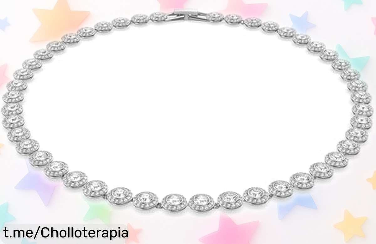 Deslumbrante collar tenis Swarovski con cristales brillantes, precio rebajado impresionante; ¡date prisa y lleva tu estilo a otro nivel antes de que se acabe!