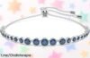Deslumbrante pulsera Swarovski con cristales azules, ahora a un precio increíble para que brilles sin parar y con estilo. ¡No te la pierdas, esta es tu oportunidad única!