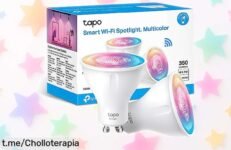 Deslumbrantes bombillas LED Tapo L630 GU10 en pack de 2 a precio rebajado, ¡ilumina tu hogar y siente la felicidad con cada color!