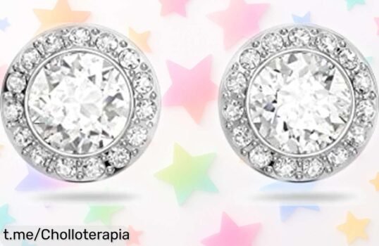 Deslumbrantes pendientes de botón Swarovski Angelic a precio rebajado, brillan como never before - ¡No te quedes sin ellos y presume tu estilo ahora mismo!