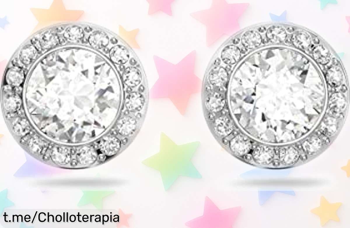 Deslumbrantes pendientes de botón Swarovski Angelic a precio rebajado, brillan como never before – ¡No te quedes sin ellos y presume tu estilo ahora mismo!