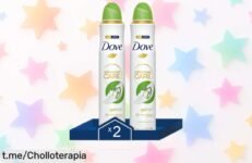 Desodorante Dove Pepino Advanced Care pack 2 unidades, ¡precio rebajado y frescura de 72h! Aprovecha este ofertón y siéntete seguro todo el día.