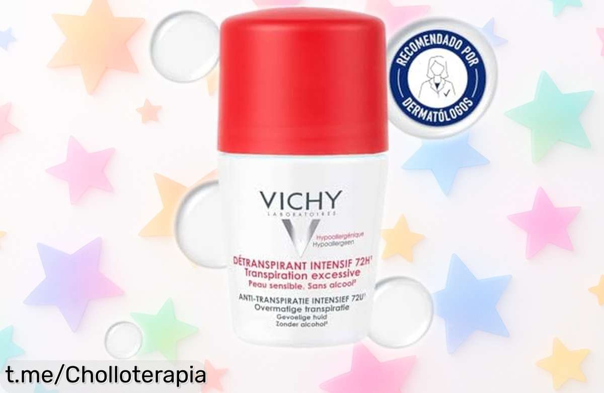 Desodorante antitranspirante Vichy 72h a precio rebajado: controla el sudor sin irritaciones y siente la frescura que mereces ¡No te lo pierdas!