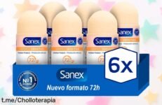 Desodorante rollon Sanex Dermo Sensitive 6 unidades, protección de 72h y un ofertón increíble para tu piel; ¡siente la frescura sin preocupaciones ya mismo!