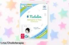 Detergente en tiras Natulim: ¡ofertón con precio rebajado! Ropa limpia y suave sin complicaciones, no te pierdas la alegría de disfrutarla. Compra ya y transforma tu colada.