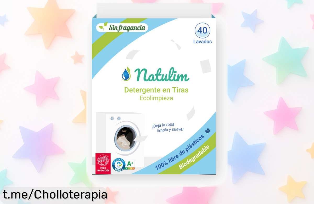 Detergente en tiras Natulim: ¡ofertón con precio rebajado! Ropa limpia y suave sin complicaciones, no te pierdas la alegría de disfrutarla. Compra ya y transforma tu colada.