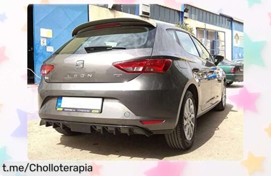 Difusor trasero para Seat Leon 5F 2013, precio rebajado que transformará tu coche en un potente estandarte. ¡No dejes pasar esta oportunidad y haz que todos te miren!