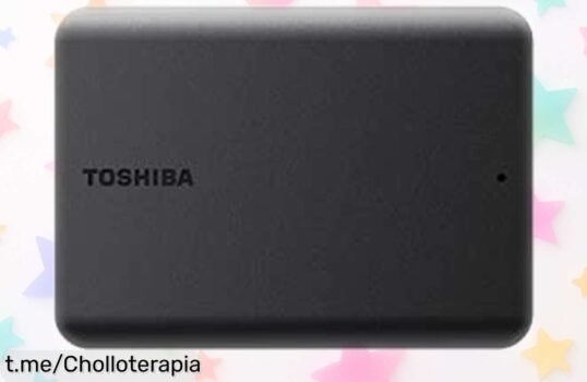 Disco externo portátil Toshiba Canvio Basics 2TB a precio loco por su velocidad impresionante; ¡no dejes escapar este super chollo y asegúrate ese espacio extra ya!