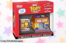 Divertida figura vinilo Bart Simpson y KwikEMart Funko para fans: precio rebajado que no podrás creer, ¡aprovecha este super chollo y decora con alegría tu hogar ya!