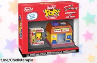 Divertida figura vinilo Bart Simpson y KwikEMart Funko para fans: precio rebajado que no podrás creer, ¡aprovecha este super chollo y decora con alegría tu hogar ya!